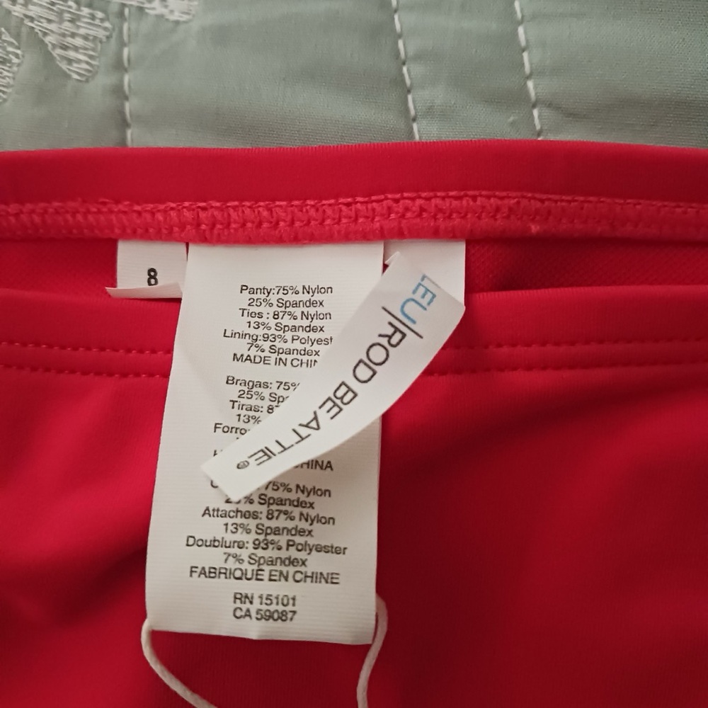 Bleu Rod Beattie Vibrant Red Bikini Bottom - Picture 2 of 5